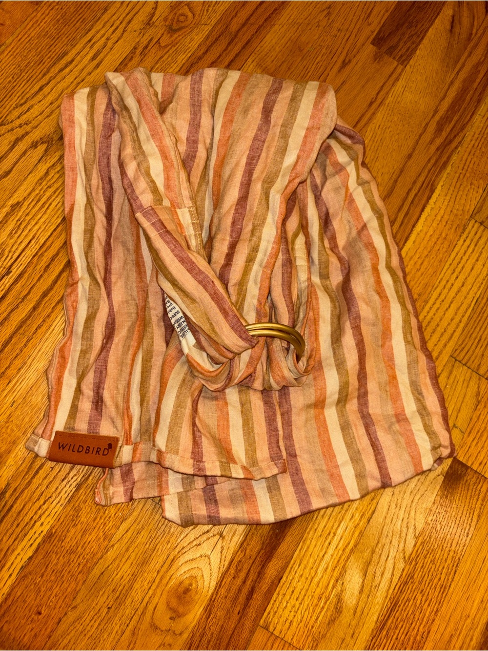 Wildbird Striped Linen Ring Sling